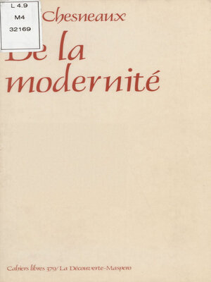 cover image of De la modernité